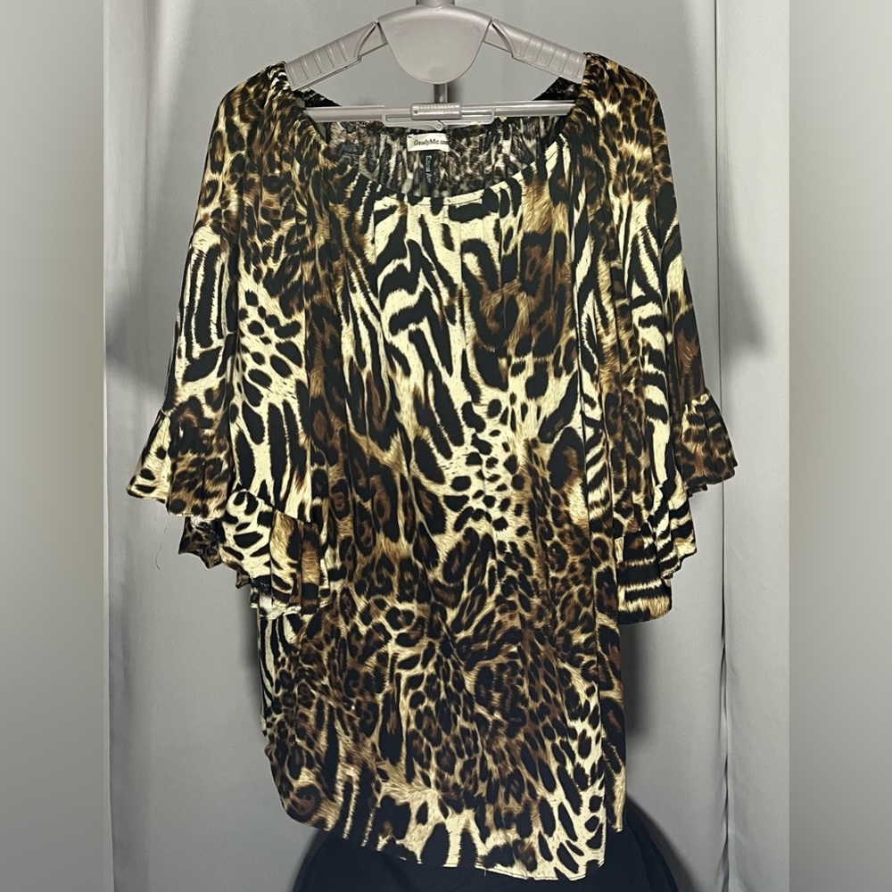 Women’s Animal Print Dressy Blouse